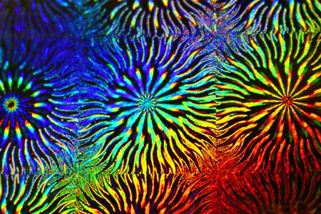 Paper hologram rainbow