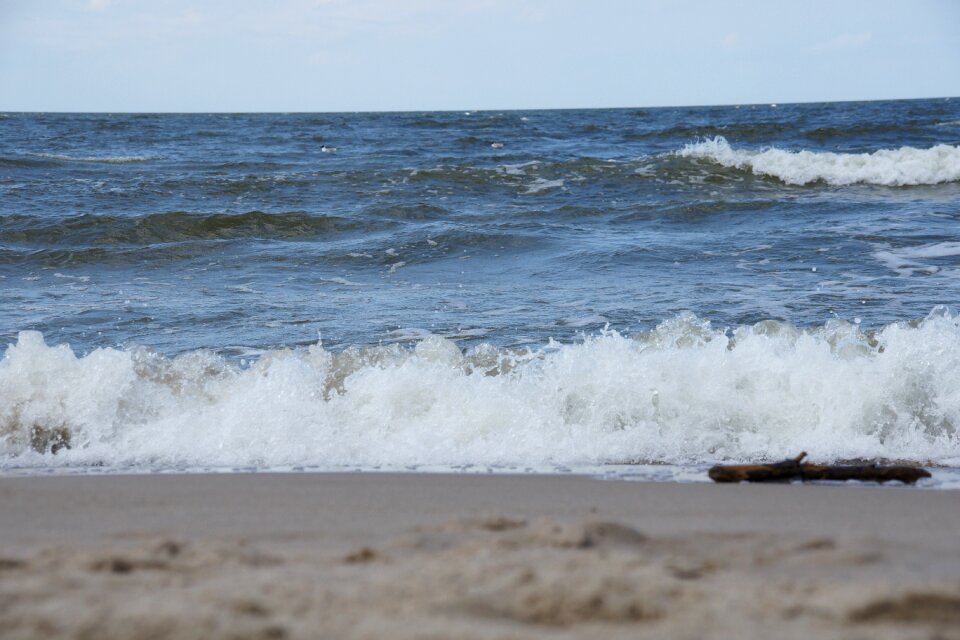The baltic sea beach sea foam
