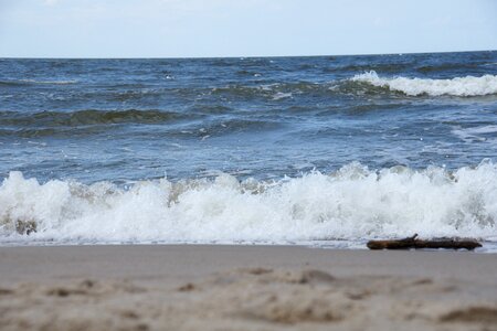 The baltic sea beach sea foam