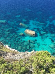 Seaside mediterranean turquoise water photo
