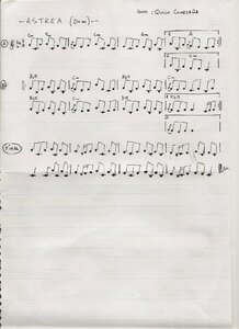 Sheet music manuscript music