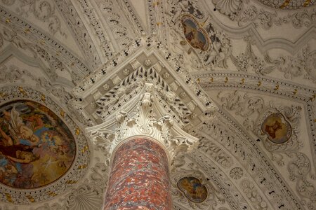 Architecture stucco historic building