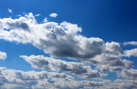 Blue cumulus mediocris cumulus humilis nice weather photo