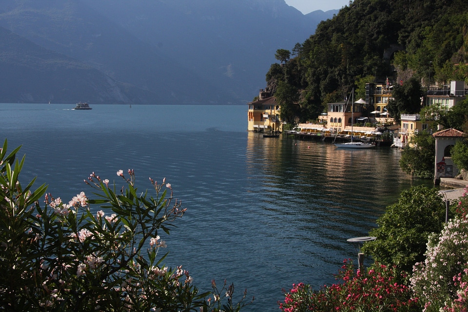 Bank idyllic italy photo