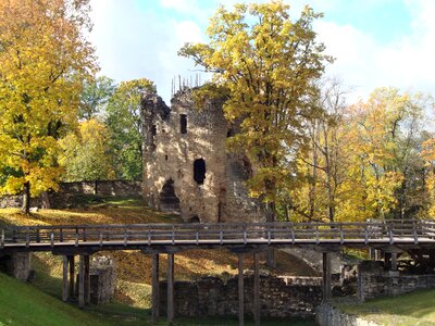 Cesis castle latvia sunny