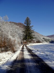 Snow winter country photo