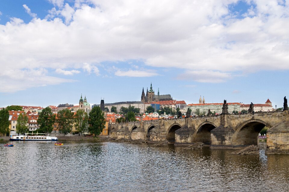 Prague castle charles bridge czech republic