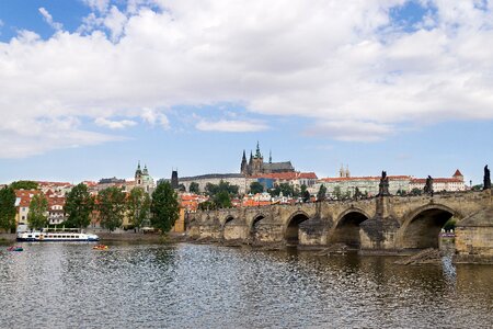 Prague castle charles bridge czech republic