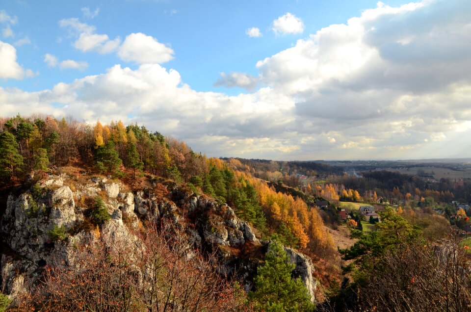 Poland valleys near cracow autumn