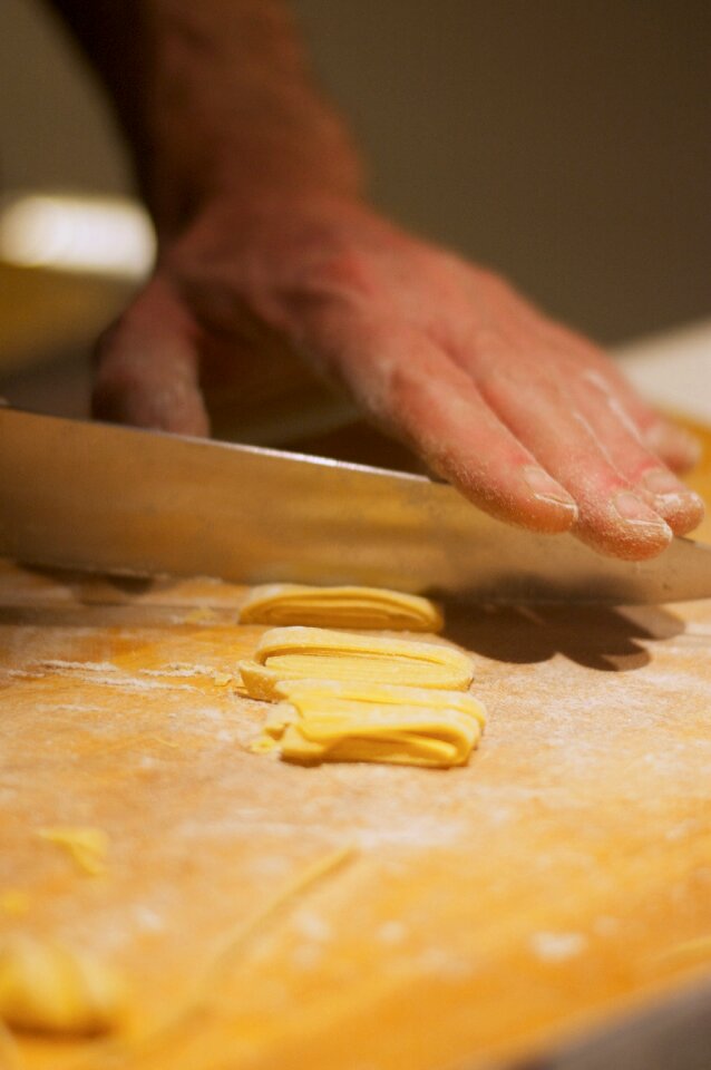 Flour noodles table