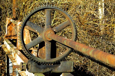 Iron wheel metal photo