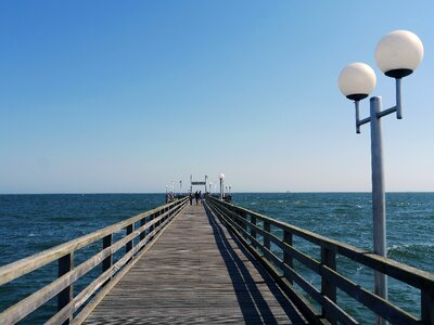 Baltic sea planks railing