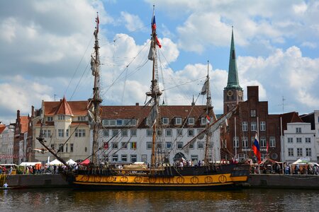 Hanseatic league port sailing vessel photo