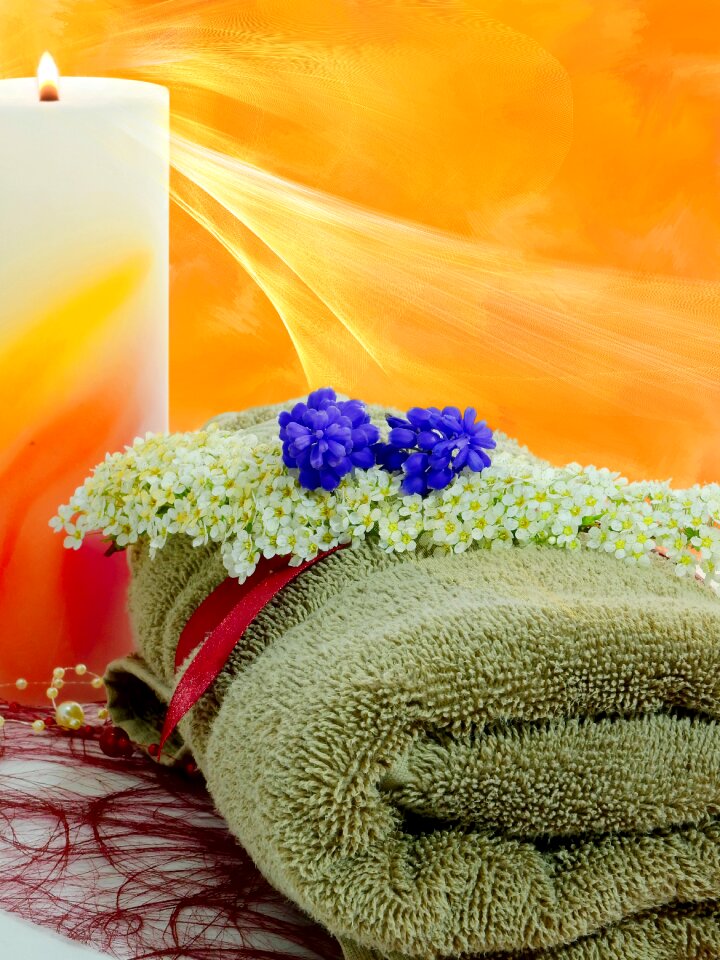 Plant candle towel