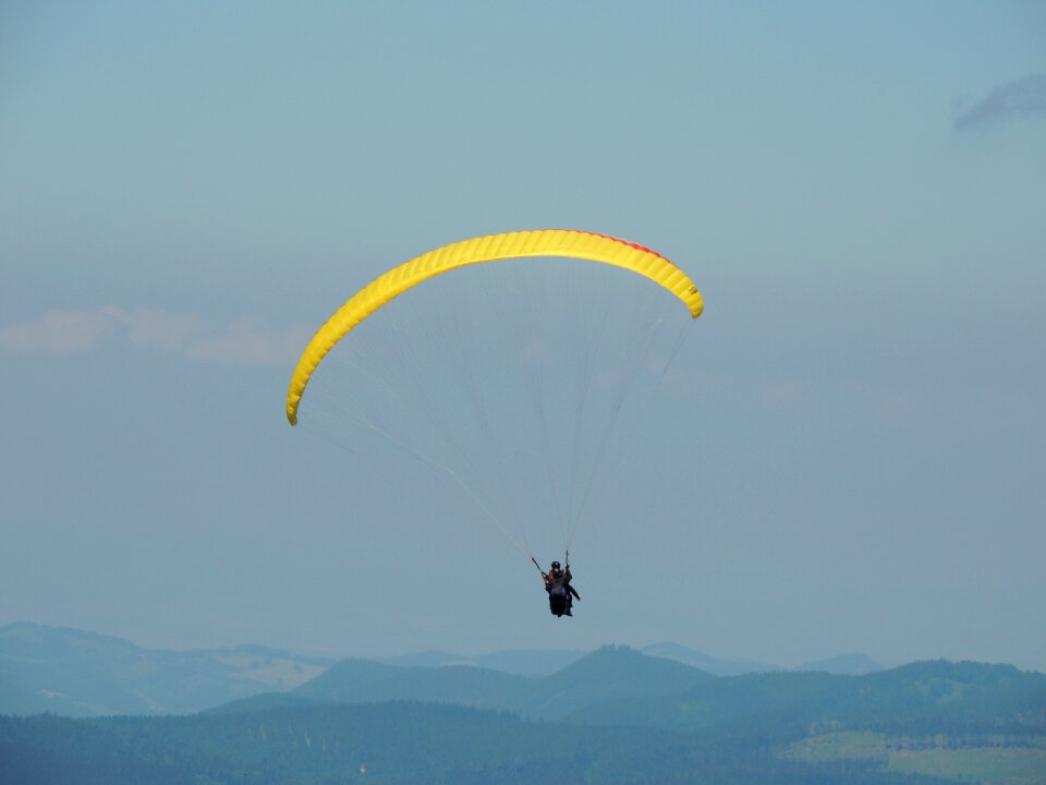 Sky paraglider hobby