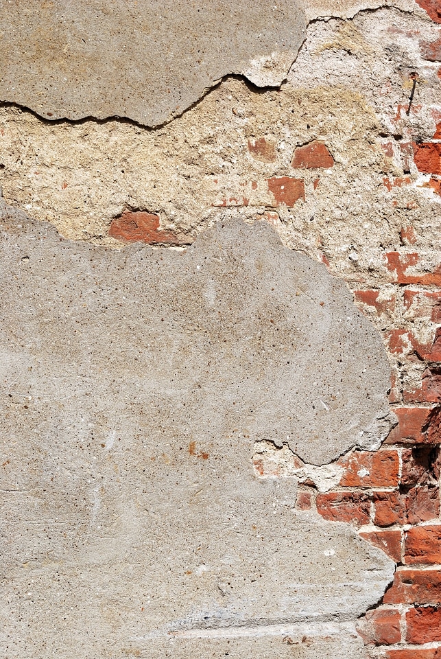 Weathered bricks aged