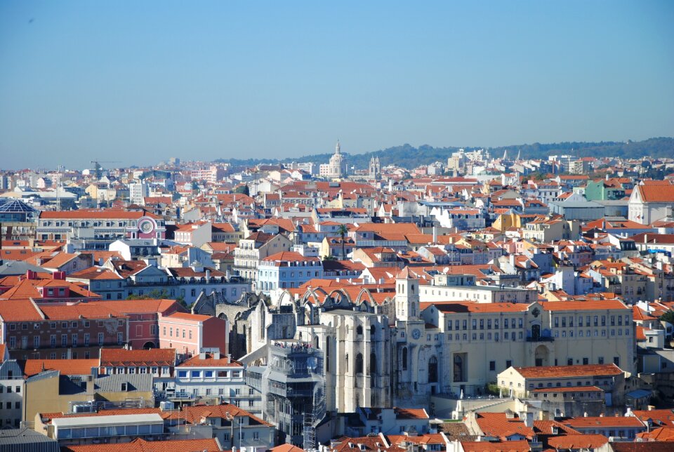 City urban landscape roof