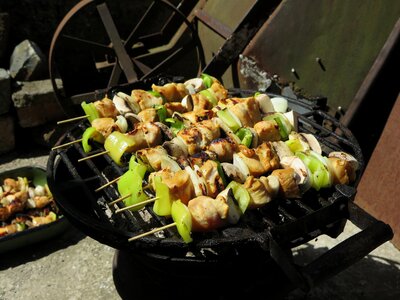 Barbecue fresh vegetable
