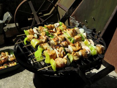 Barbecue fresh vegetable photo