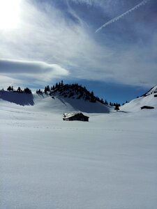 Winter panorama sky photo