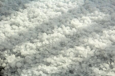 Ice hail crystals