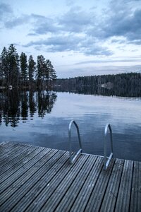 Finland dark evening