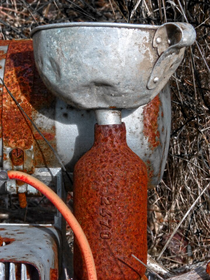 Old rusty obsolete