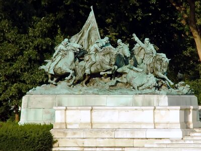 Cavalry bronze heroic charge