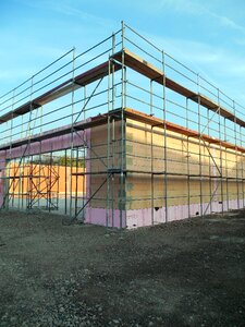 Construction work build scaffold photo