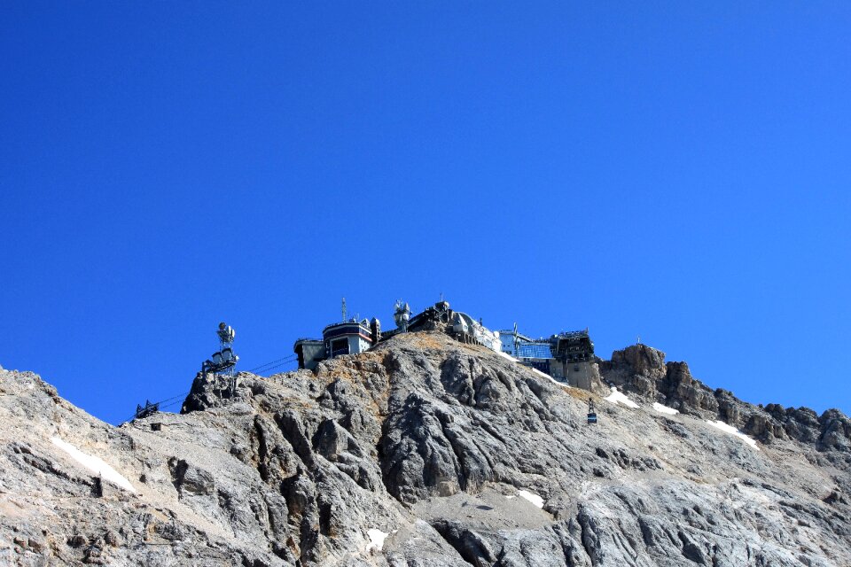 Zugspitze massif sky imposing