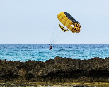 Sky extreme parachute photo