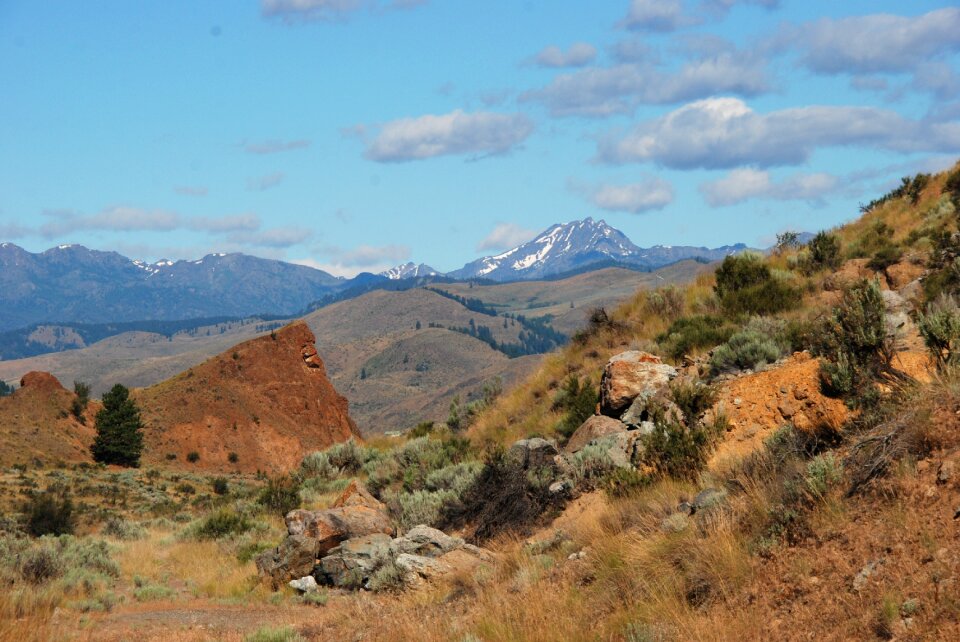 Mountains desert landscape