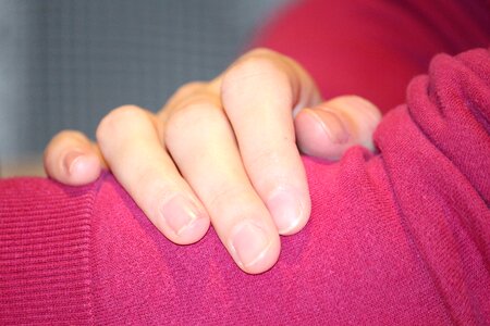 Nail design hand model sit