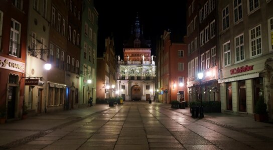 Poland gdańsk night