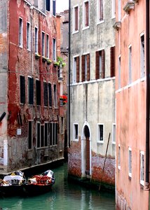 Italia channel gondolas photo