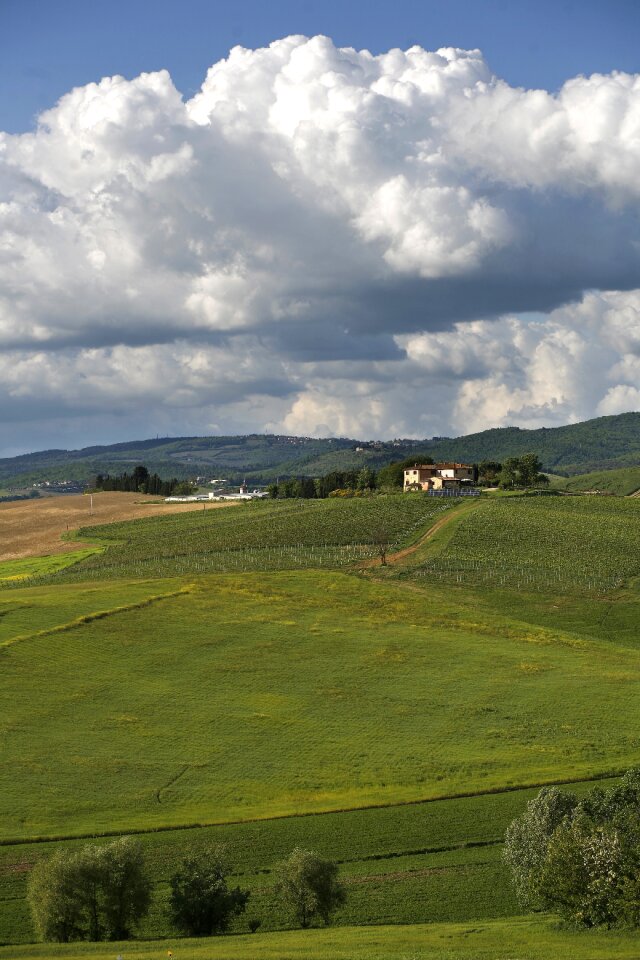 Siena landscape clouds