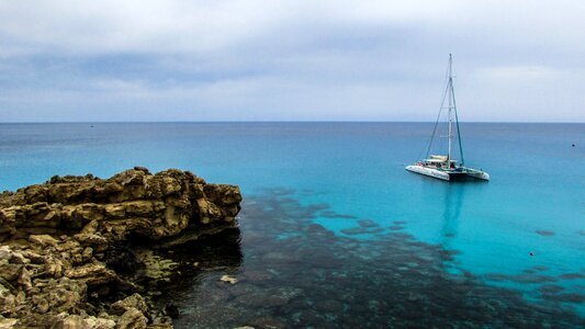 Boat catamaran lagoon photo