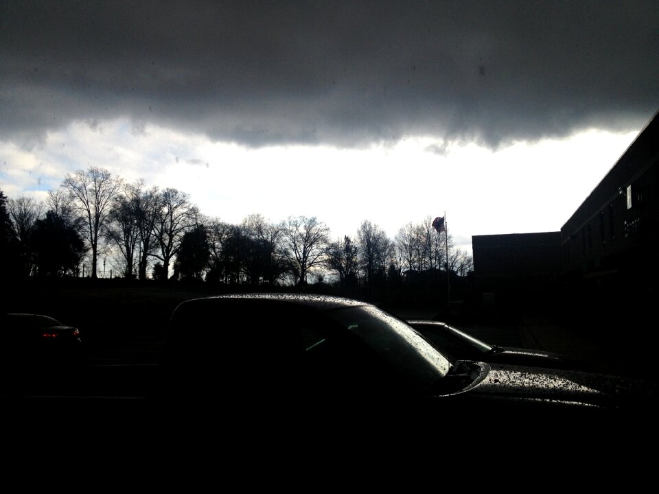 Gloomy overcast weather
