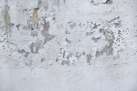 Damaged peeled old