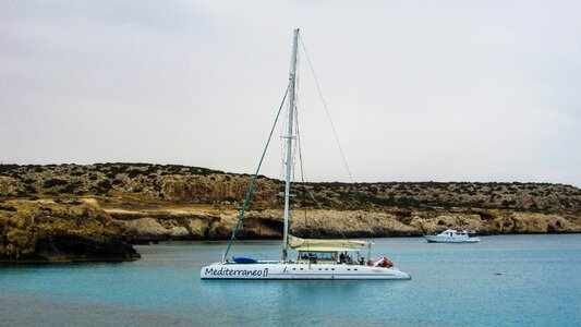 Boat catamaran lagoon photo