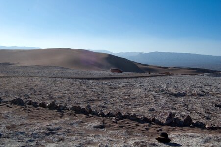 Desert sand landscape
