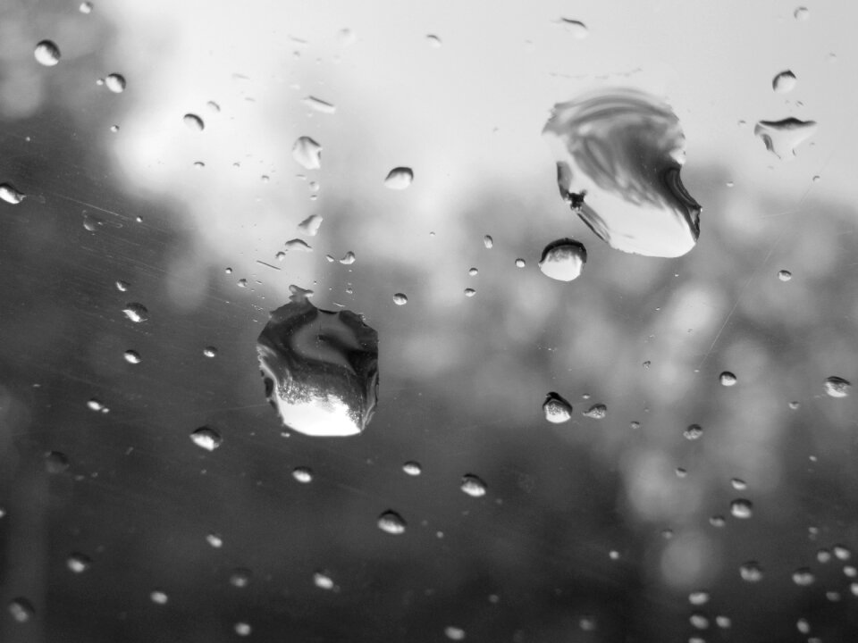 Drops windshield waterdrops photo