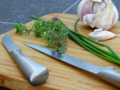 Chives garlic spice photo