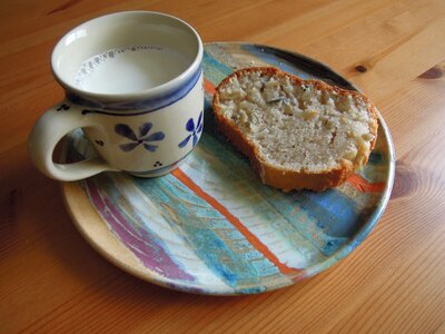 Milk saucer plate photo