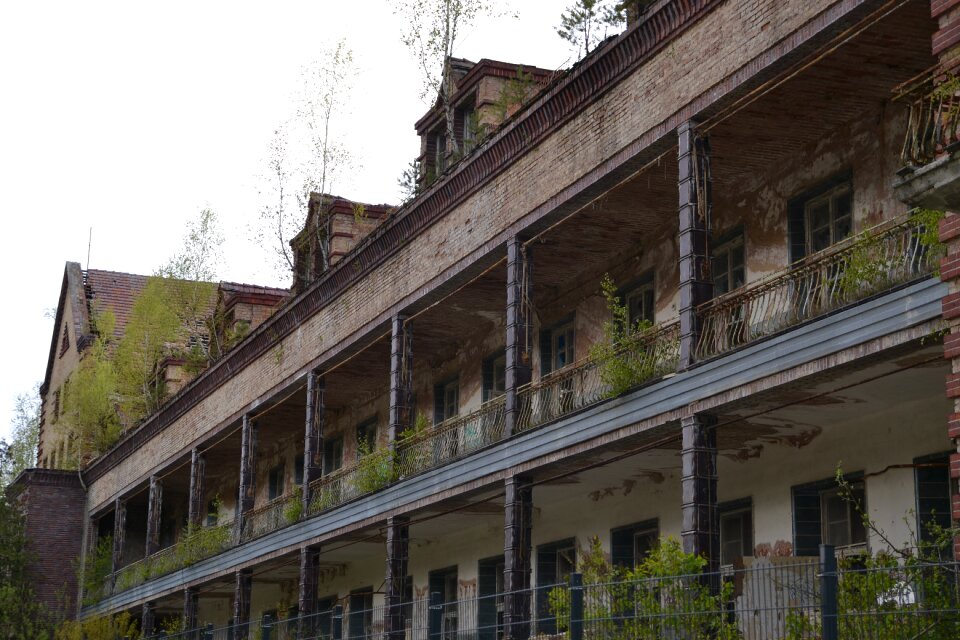 Abandoned dilapidated architecture
