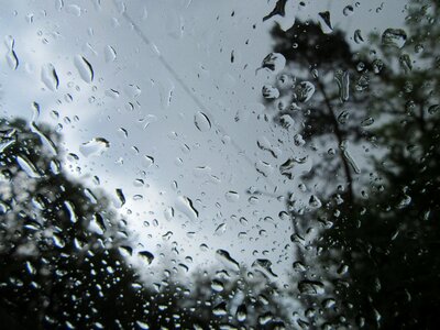 Drops windshield waterdrops photo