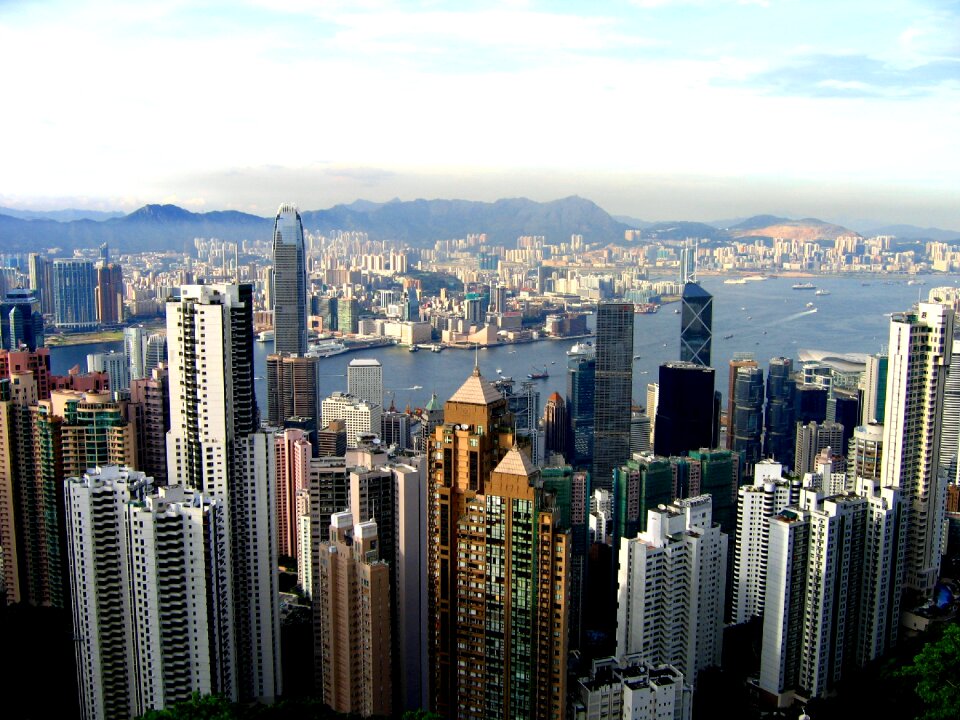 The skyscraper architecture panorama