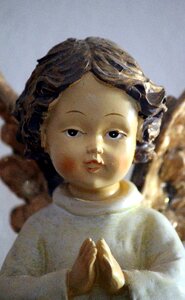 Ceramic art guardian angel