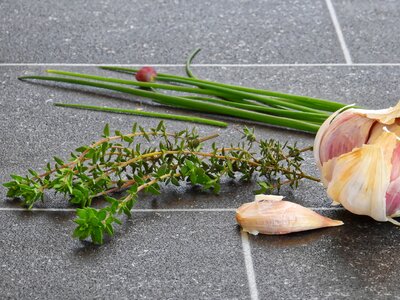 Chives garlic spice photo