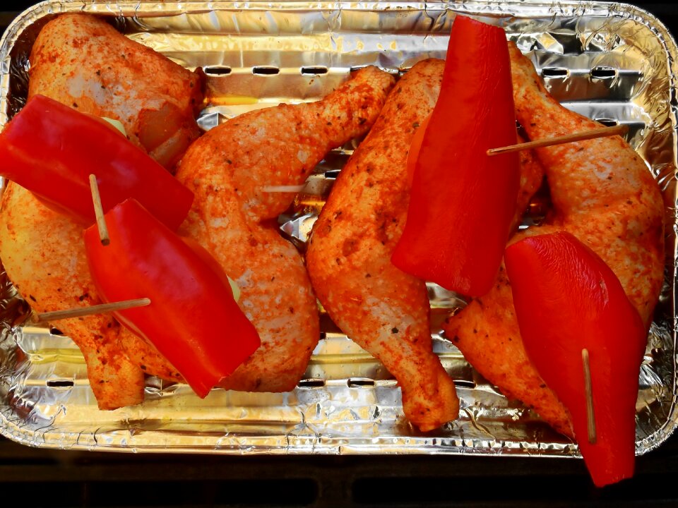 Meat paprika tomato